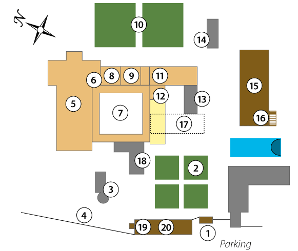 Plan de l'Abbaye de Fontenay